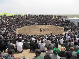 آغاز مسابقات کشتی با چوخه در خراسان رضوی