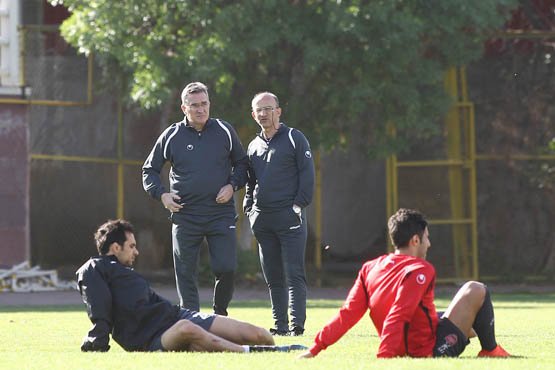 هیات مدیره پرسپولیس در تمرین حاضر شدند