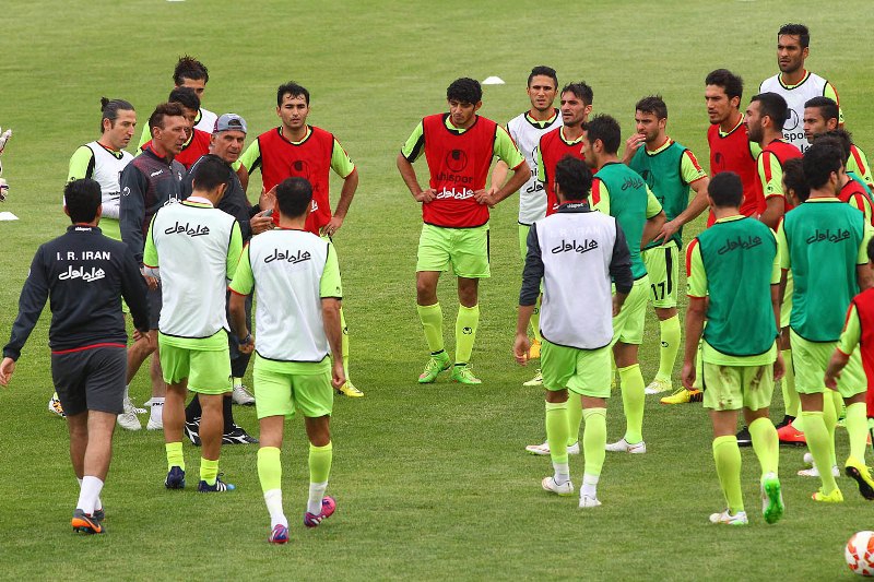 گزارش تمرین تیم ملی