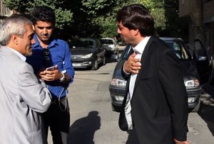 لحظه جابه جایی نژادفلاح و طاهری(عکس)