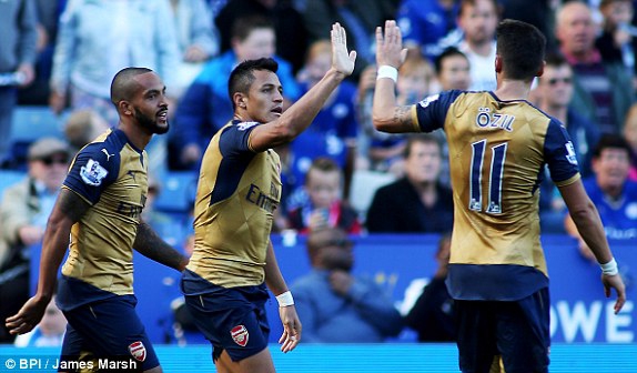 پیروزی پرگل آرسنال در خانه لسترسیتی