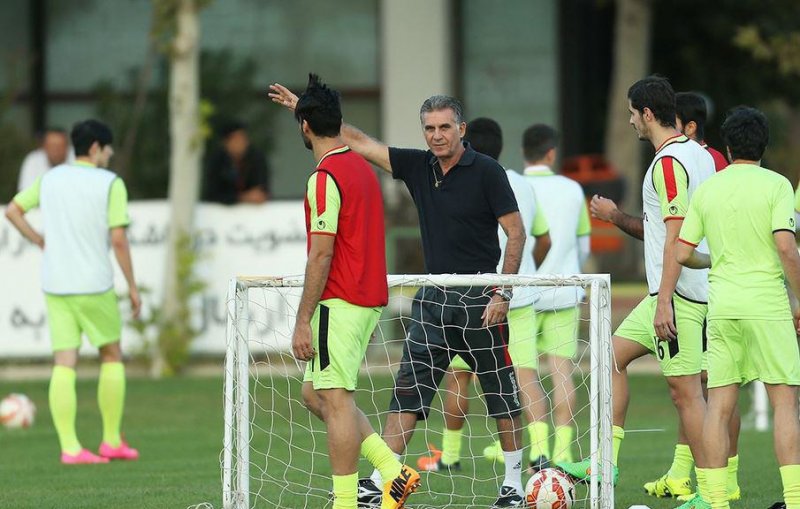 تمرین تیم ملی پشت درهای بسته