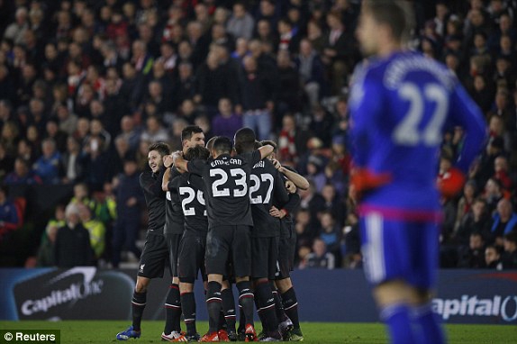 آتش بازی لیورپول در خانه ساوتهمپتون