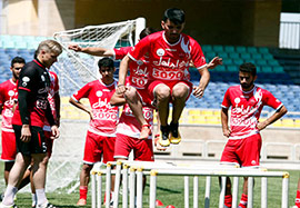 حضور مجدد سیدجلال در تمرین پرسپولیس