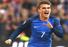 گریزمان، بهترین بازیکن یورو 2016 شد