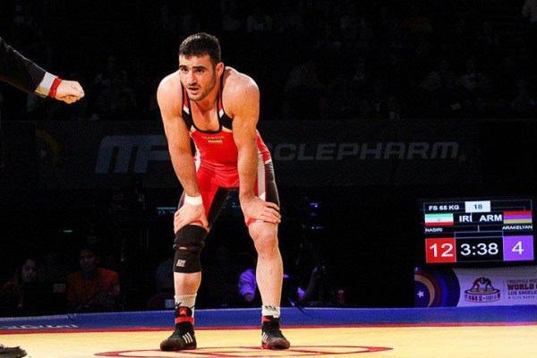 نصیری اولین بازنده کشتی در گام اول