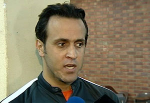 علی کریمی در رختکن پرسپولیس