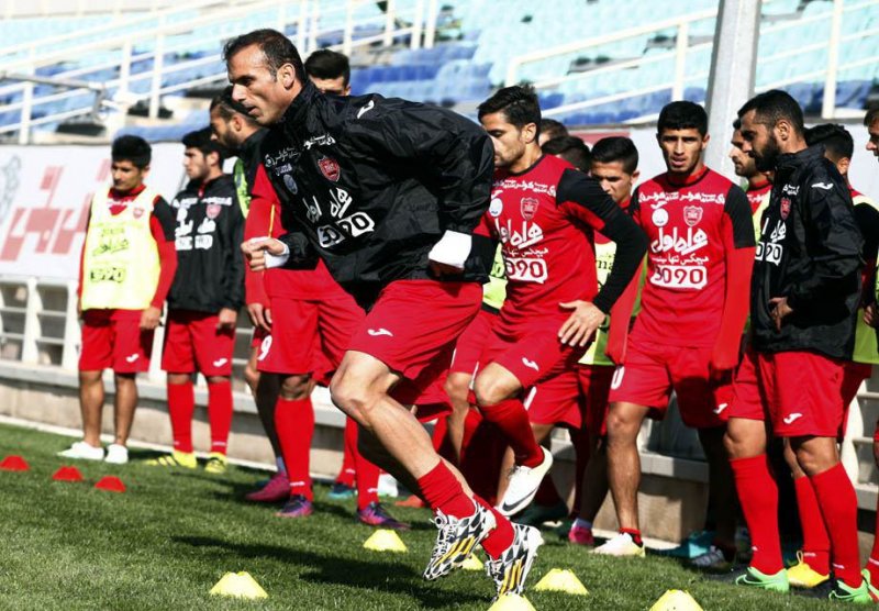پرسپولیس مهیای جدال با پیکان (گزارش تصویری)