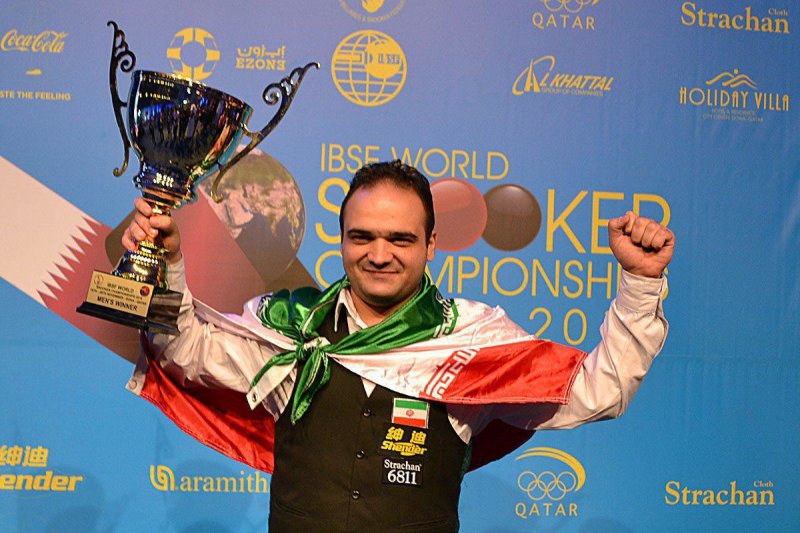 واحدی، نماینده ایران در رقابت‌های جهانی اسنوکر