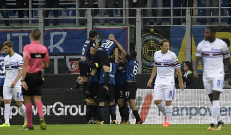 اینتر 3 - 2 سمپدوریا؛ صدرنشینی موقت با دبل ایکاردی