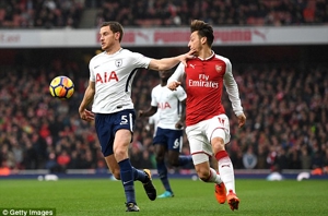 خوشحالی اوزیل از پیروزی آرسنال در دربی