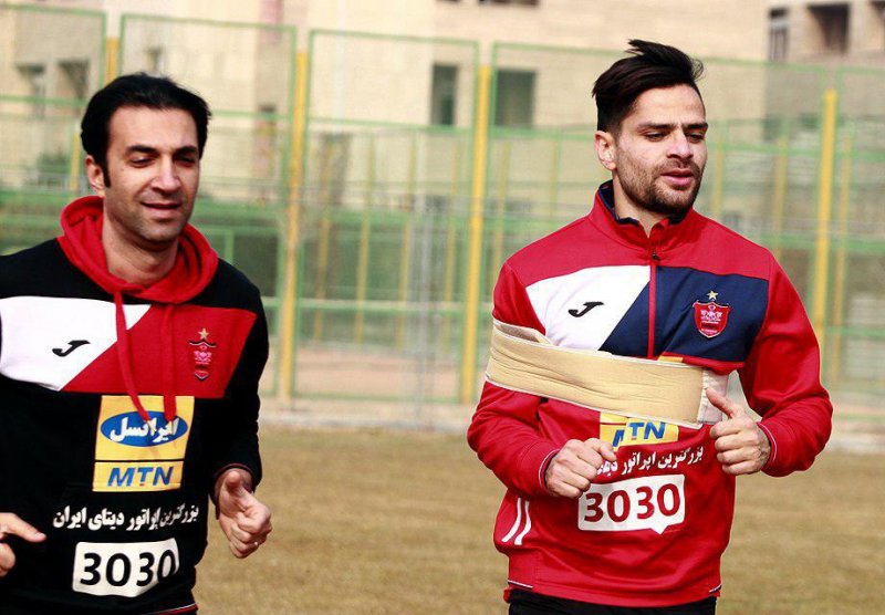 کامیابینیا در تمرینات گروهی پرسپولیس