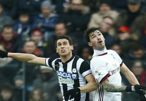 توقف میلان 10 نفره در زمین اودینزه