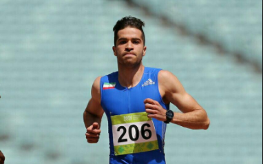 سریعترین مرد ایران در خط استارت 100 متر دنیا