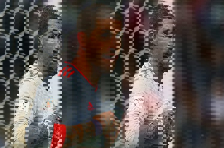 ژست جالب راموس به افتخار پائولو مالدینی