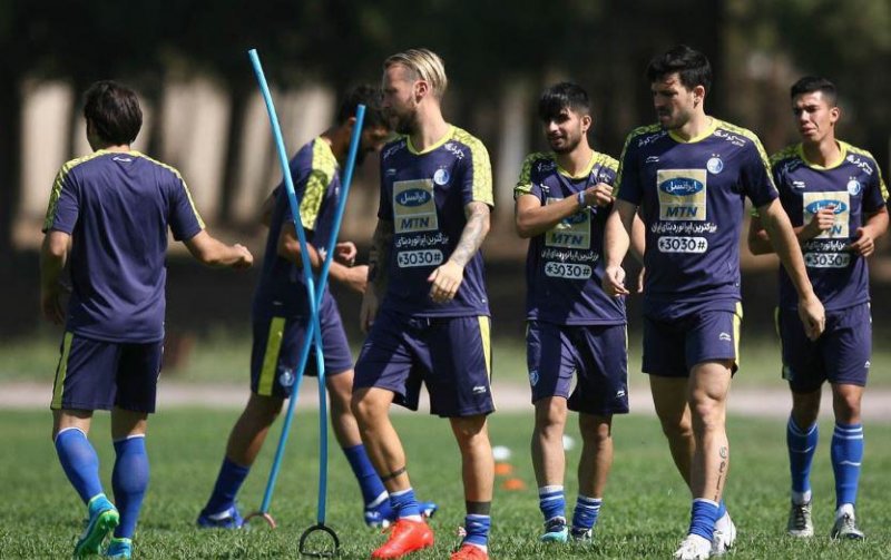 ملی پوشان استقلال در تمرین حاضر شدند