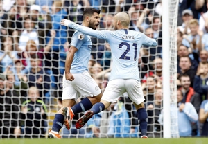 پیروزی پرگل منچسترسیتی با هت تریک آگوئرو