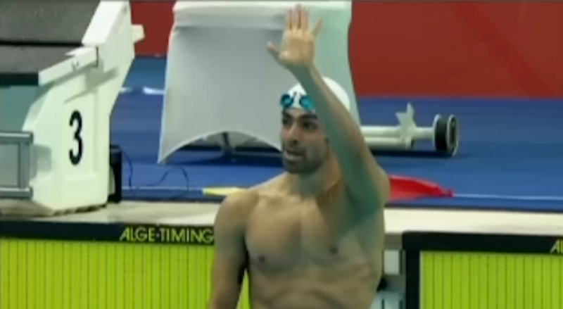 ایزدیار در ۴۰۰ متر آزاد به نقره رضایت داد