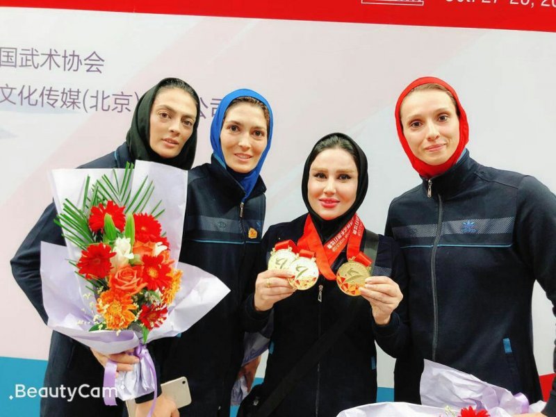 سه‌ضلعی طلایی دختران ووشو با الهه، شهربانو و فریناز
