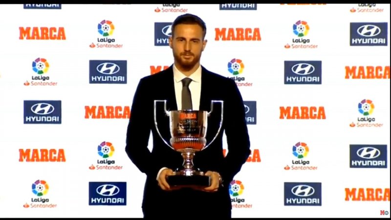 یان اوبلاک عنوان بهترین گلر لالیگا را دریافت کرد