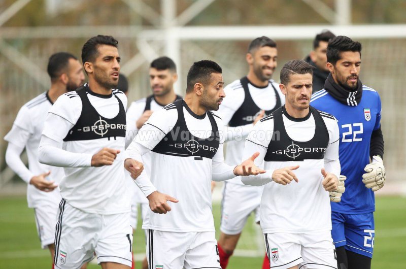 تمرین عصرگاهی تیم ملی در ورزشگاه الاهلی