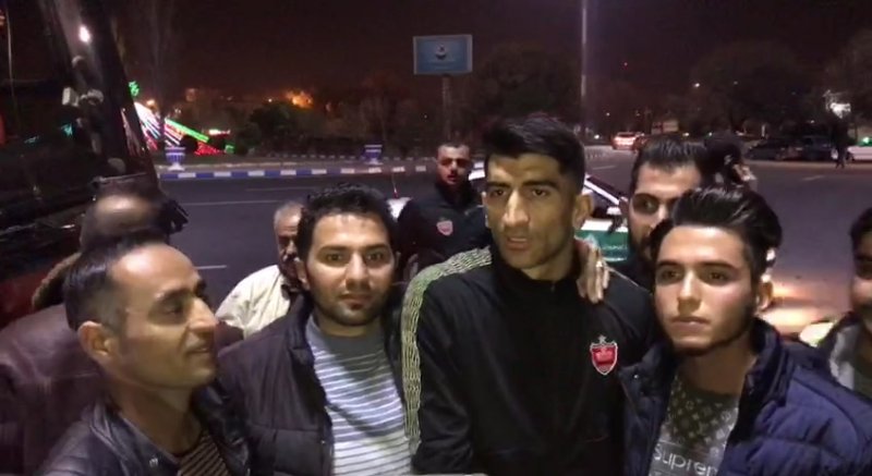 استقبال جالب از کاروان پرسپولیس در تبریز