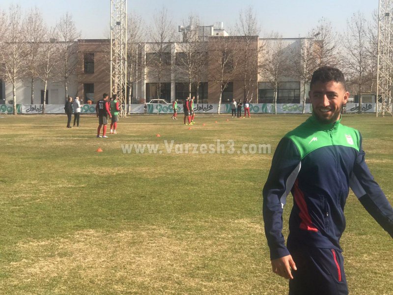 صیادمنش هم مثل قائدی تمرین نکرد(عکس)