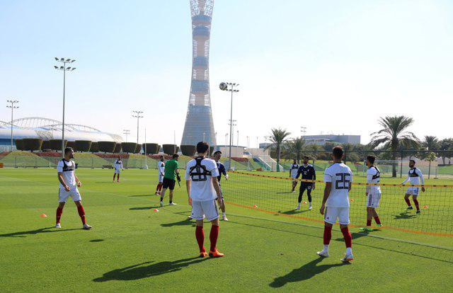 تمرینات تاکتیکی تیم ملی در قطر