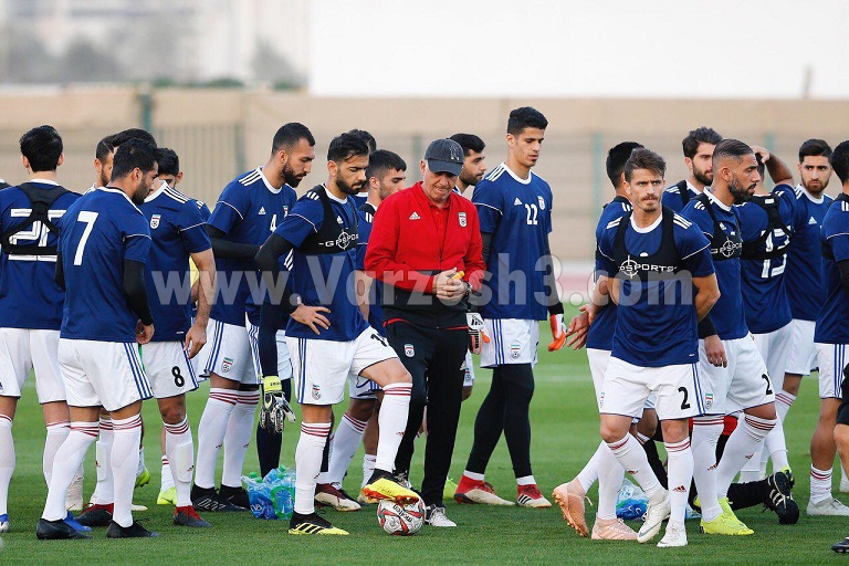 داغ ترین تمرین تیم ملی در زمین الوصل