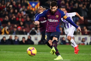 بارسلونا 1-0 وایادولید: پذیرایی ساده از رونالدو!