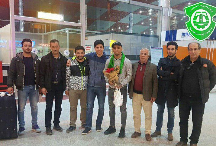 مهاجم انگلیسی ماشین سازی رسید(عکس)