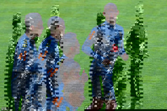 تمرین تیم ملی برزیل: روحیه بالای شاگردان تیته(عکس)