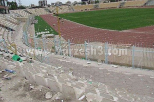 وضعیت قرمز درقدیمی ترین ورزشگاه ایران(عکس)