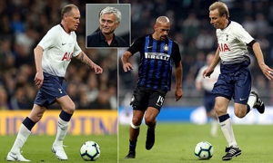 دیدار اسطوره‌های تاتنهام و اینتر با حضور گازا و مورینیو