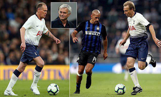 دیدار اسطورههای تاتنهام و اینتر با حضور گازا و مورینیو