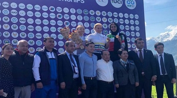 مدال تاریخی بانوی رکابزن ایران در قهرمانی آسیا