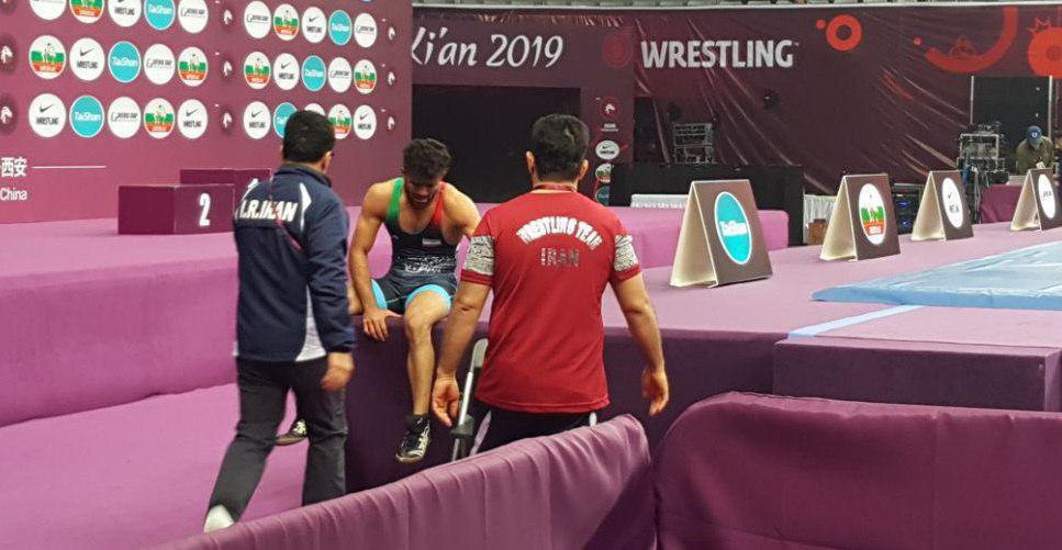 حامد تاب در مسابقات کشتی فرنگی قهرمانی بزرگسالان آسیا در چین