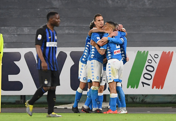 ناپولی 4-1 اینتر: هدیه آنچلوتی به میلان