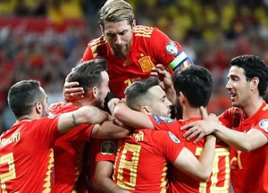 پیروزی پرگل اسپانیا مقابل سوئد با گلزنی راموس