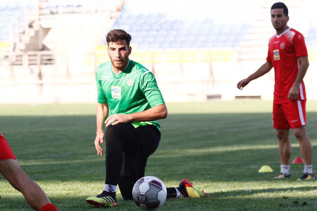 ابوالفضل درویش وند در تمرین پرسپولیس