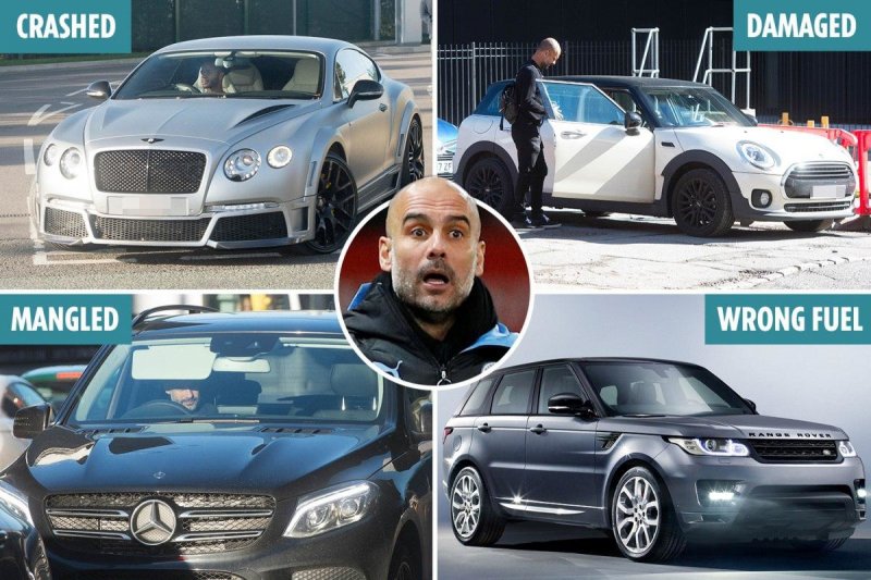 گواردیولا؛ تخریبکننده ماشینهای لوکس!(عکس)