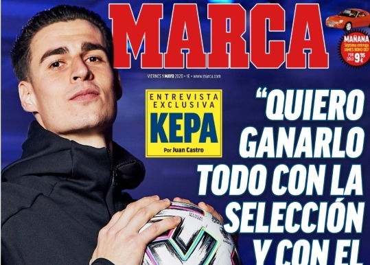 کپا: می‌خواهم با چلسی و لاروخا جام بگیرم