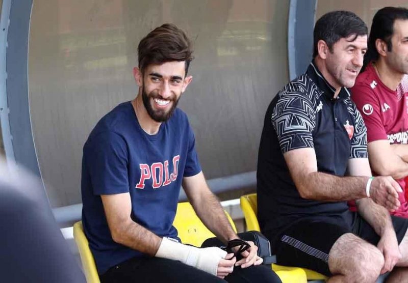 حضور پر ماجرای قلیزاده در اردوگاه پرسپولیس (عکس)