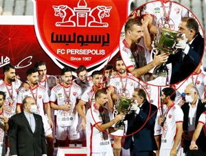 لحظه عجیب جشن قهرمانی پرسپولیس