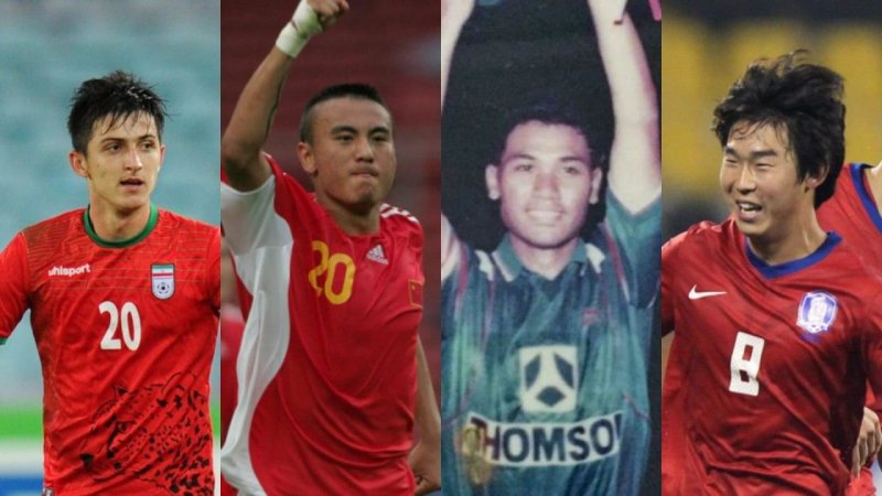 دایی و آزمون در مسابقه گل شگفت انگیز جام ملت ها(عکس)