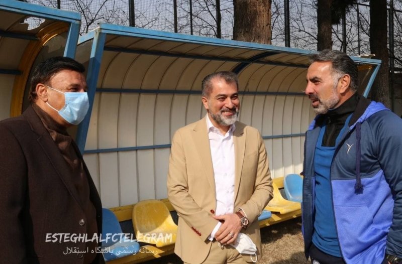 حضور مددی و خلیلزاده در تمرین استقلال