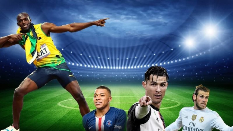 سریعترین فوتبالیستهای جهان از نگاه بولت (عکس)