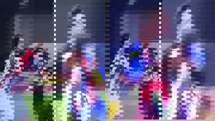 زاویه جدید از ضربه مسی به بازیکن بیلبائو (عکس)