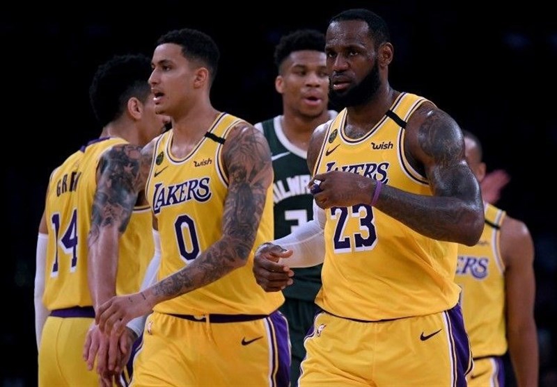 لیگ NBA| پیروزی لیکرز با درخشش جیمز و کوزما