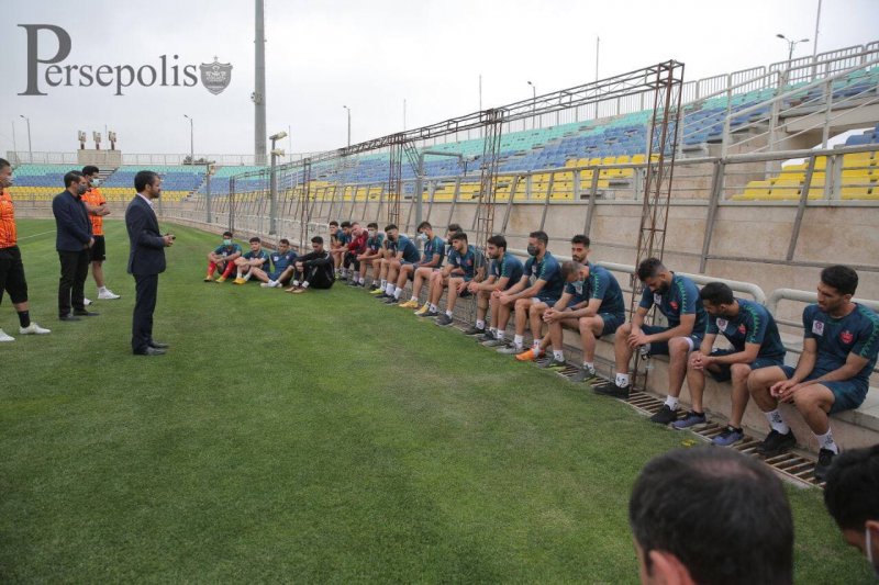 تمرین پرسپولیس تحت تاثیر حضور مدیران (عکس)